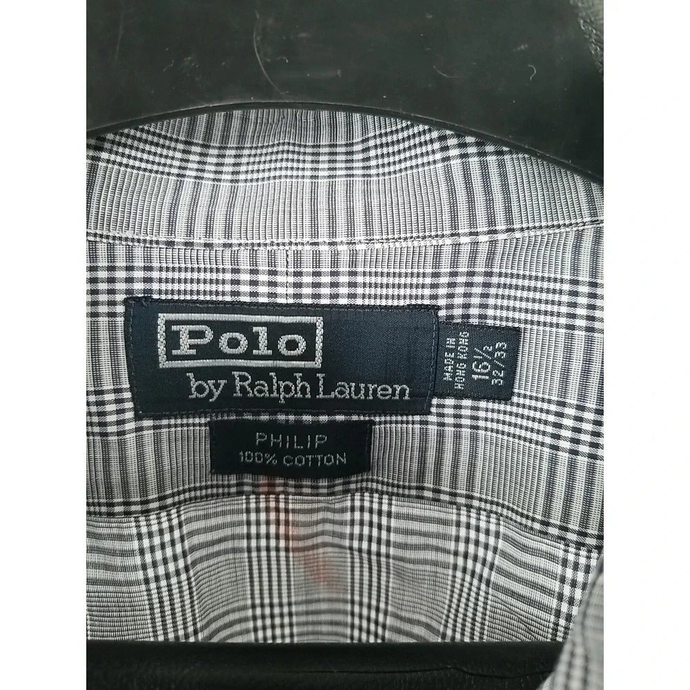 Polo Ralph Lauren‎ Dress Shirt Philip Plaid Button Up Mens Sz 16 ½ - 32/33